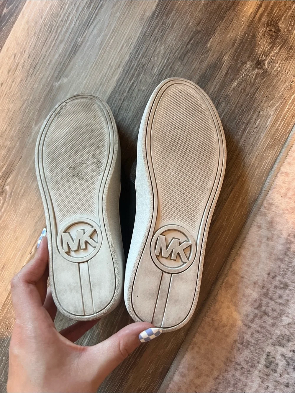 Michael Kors Brown Patterned Women's Slip-On Sneakers